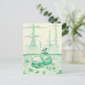 visserij briefkaart (Staand voorkant)