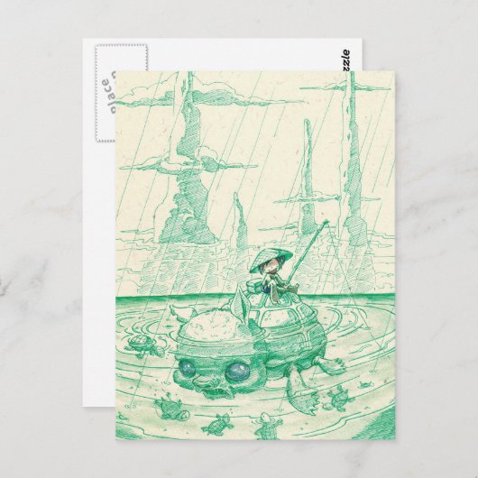 visserij briefkaart (Voorkant / Achterkant)