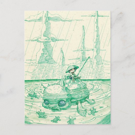 visserij briefkaart (Voorkant)