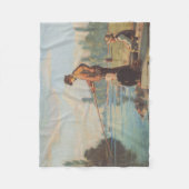 Visserij (buiten Gevist) (Hoek) (rivier) Fleece Deken (Voorkant)