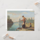 Visserij (buiten Gevist) (Hoek) (rivier) Kaart (Voorkant / Achterkant in situ)