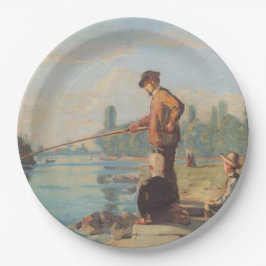 Visserij (buiten Gevist) (Hoek) (rivier) Papieren Bordje