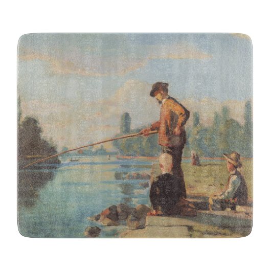 Visserij (buiten Gevist) (Hoek) (rivier) Snijplank (Voorkant)