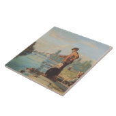 Visserij (buiten Gevist) (Hoek) (rivier) Tegeltje (Zijkant)