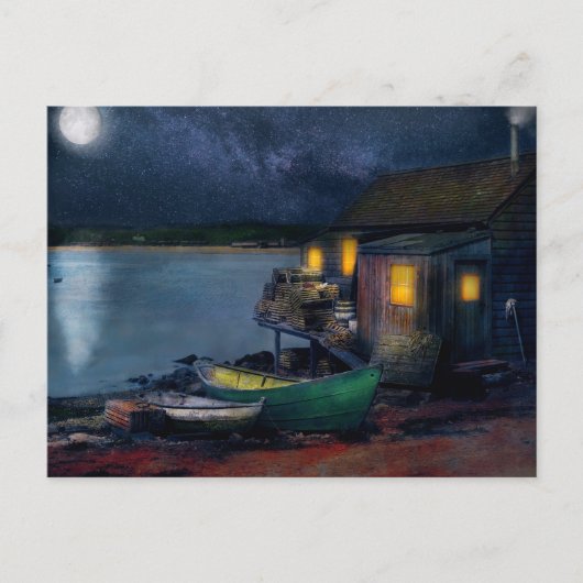 Visserij - De Cabine van de Vissers 1915 Briefkaart (Voorkant)