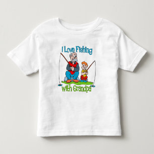 Visserij - de Liefde die van I met Opa vissen Kinder Shirts
