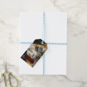 Visserij dek personaliseren cadeaulabel (Met Touw)
