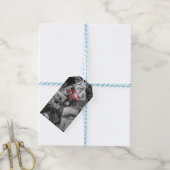 Visserij dek zwart-wit cadeaubijlage cadeaulabel (Met Touw)