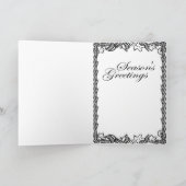 Visserij door de rivier feestdagen kaart (Binnen)