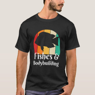 Visserij en borduurwerk t-shirt