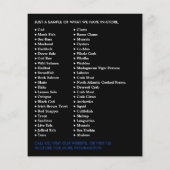 Visserij en zeegarens, visser/vrouw, vismarkt flyer (Achterkant)