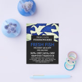 Visserij en zeegarens, visser/vrouw, vismarkt flyer (Enkel)