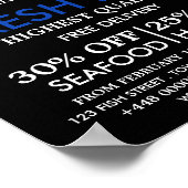 Visserij en zeegarens, visser/vrouw, vismarkt poster (Hoek)