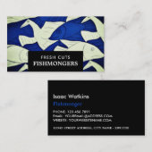 Visserij en zeegarens, visser/vrouw, vismarkt visitekaartje (Voorkant / Achterkant)