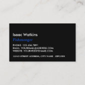 Visserij en zeegarens, visser/vrouw, vismarkt visitekaartje (Achterkant)