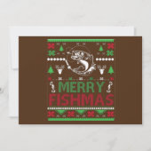 VISSErIJ Hettelijke Kerstkleding Baars Vis, Pretti Kaart (Voorkant)