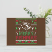 VISSErIJ Hettelijke Kerstkleding Baars Vis, Pretti Kaart (Staand voorkant)