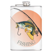 visserij heupfles (Voorkant)