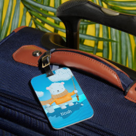 Visserij IJsbeer Kind Bagage Label