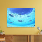 Visserij in de zee 3 canvas afdruk (Insitu (Woonkamer))