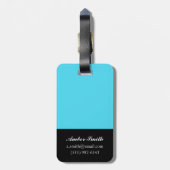 Visserij in de zee bagagelabel (Achterkant verticaal)