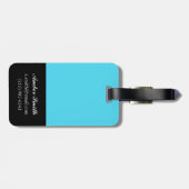 Visserij in de zee bagagelabel (Achterkant horizontaal)