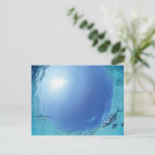 Visserij in de zee briefkaart (Staand voorkant)