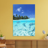 Visserij in de zee canvas afdruk (Insitu (Woonkamer))