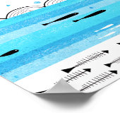 Visserij in de zee poster (Hoek)