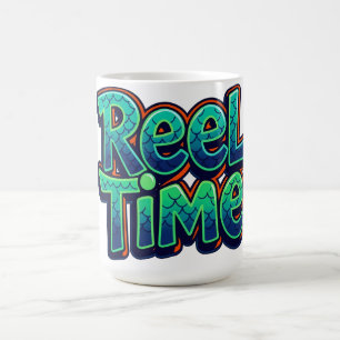 Visserij in realtime Grappige woordspeling cadeau Koffiemok