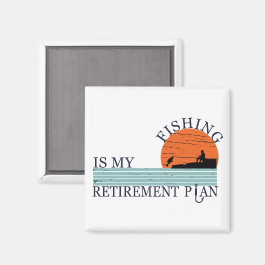 visserij is mijn pensioenplan  magneet (Voorkant / Achterkant)