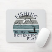 visserij is mijn pensioenplan  muismat (Met muis)