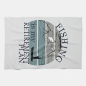 visserij is mijn pensioenplan  theedoek (Horizontaal)