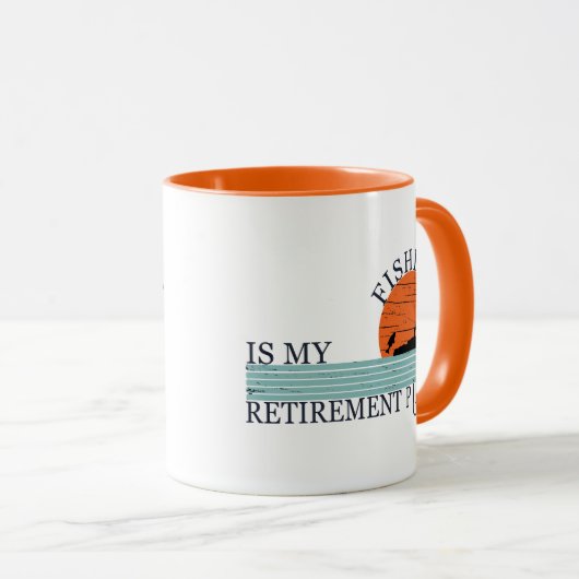 visserij is mijn pensioenregeling mok (Voorkant rechts)