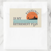 visserij is mijn pensioenregeling rechthoekige sticker (Tas)