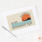 visserij is mijn pensioenregeling rechthoekige sticker (Envelop)