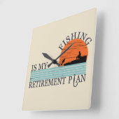 visserij is mijn pensioenregeling vierkante klok (Hoek)