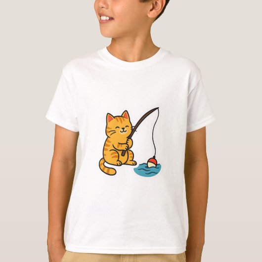 Visserij Kat - T-Shirt (Voorkant)