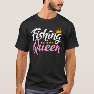 Visserij Koningin Grappige Visser Waterliefhebber T-shirt