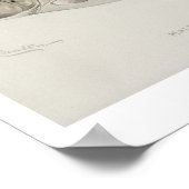  visserij - land met gesloten zalm poster (Hoek)