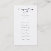 visserij - man zonsondergang , visitekaartje (Achterkant)