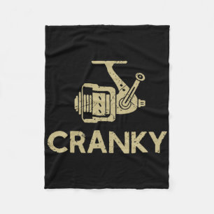 Visserij meisje vrouwen visserij echt chagrijnig g fleece deken