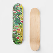 Visserij op bruine forel skateboard (Voorkant)