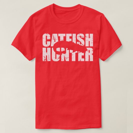 Visserij op Catfish Hunter T-shirt (Design voorkant)