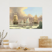 Visserij op de Noordelijke walvis - John Ward Fine Poster (Keuken)