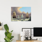 Visserij op de Noordelijke walvissoort: "Swan" en  Poster (Thuiskantoor)