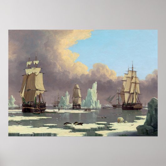 Visserij op de Noordelijke walvissoort: "Swan" en  Poster (Voorkant)