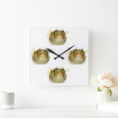 ***VISSERIJ OP DE ZUIVERS*** VIERKANTE KLOK (Huis)