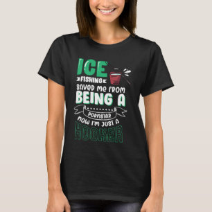 Visserij op hengel en vissers met vuursteentje 1 t-shirt