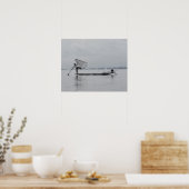 visserij op het inktmeer poster (Keuken)